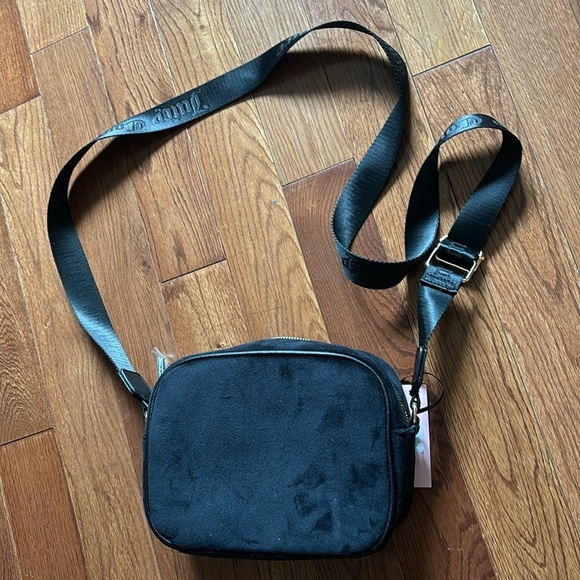 JUICY COUTURE Velour Camera Logo rhinestonecrossbody bag New - Picture 10 of 15
